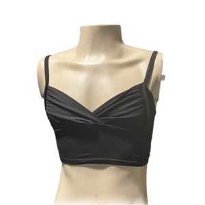 NWOT Women’s SHEIN Crop Top with Spaghetti Straps in Solid Black